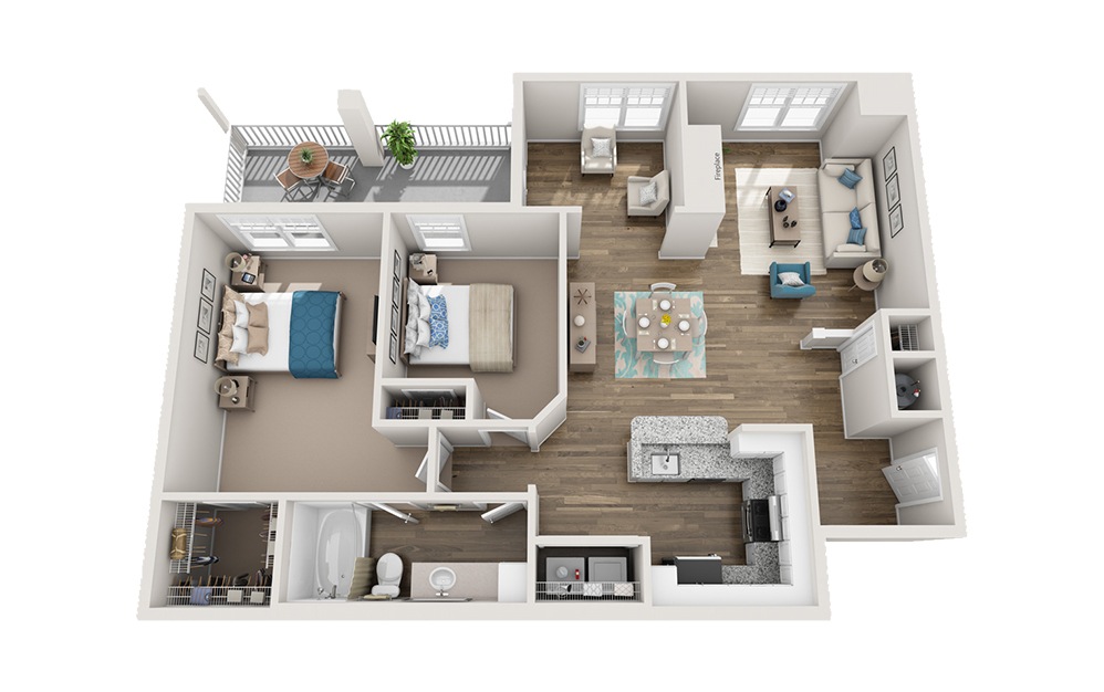 Broadmoor - 2 bedroom floorplan layout with 1 bath and 1176 square feet. Broadmoor - 2 bedroom floorplan layout with 1 bath and 1176 square feet.