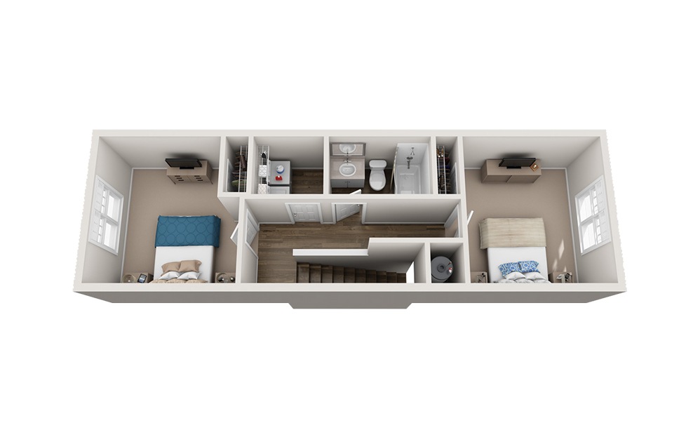 Biltmore - 3 bedroom floorplan layout with 2 baths and 1538 square feet. (Floor 2)